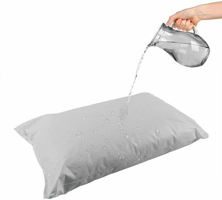 APXB 4x Pack Pillow Protectors Covers - White Mildew Fungal Dust Proof Stain Resistant