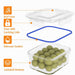 MAXPERKX 3pcs Square Leakproof Food Storage Containers Clip Lock Seal 500/900/1500ml Set