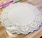 MAXPERKX 40pcs Napkin Lace Round Paper Doilies Table Covers Doyleys Catering Cake Holder