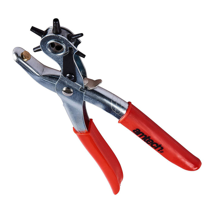 Revolving Punch Plier 6 Sizes DIY Leather Belt Eyelet Hole Puncher Tool