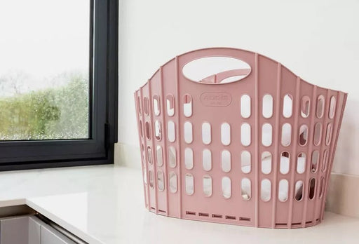 Addis Laundry Basket folded flat for easy storage