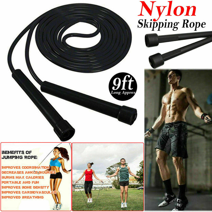 Adjustable speed skipping rope for fitness and exercise