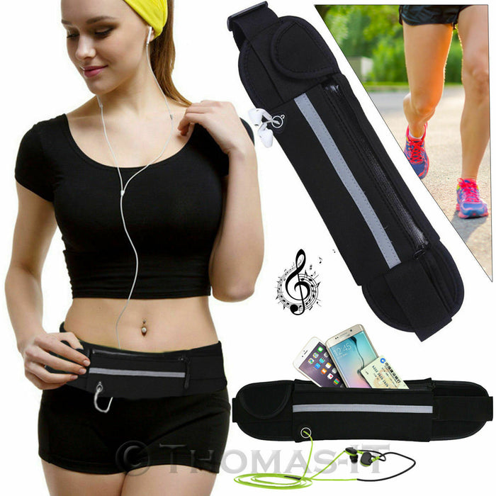 Adjustable waist belt pouch for comfortable fit