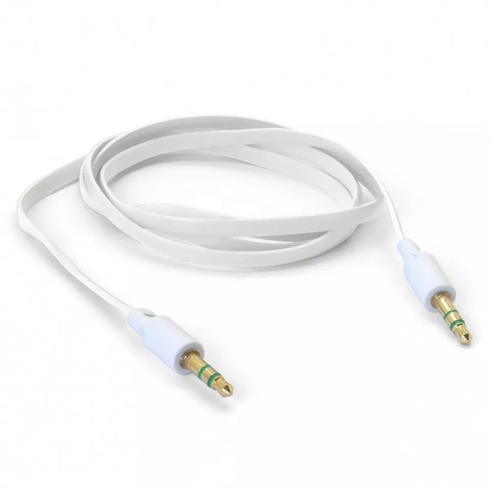 APXB 1m 3.5mm Stereo Audio Cable plugged into a headphone jack