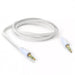 APXB 1m 3.5mm Stereo Audio Cable plugged into a headphone jack