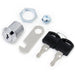 16mm cam lock for barrel drawer cabinet with bright chrome finish