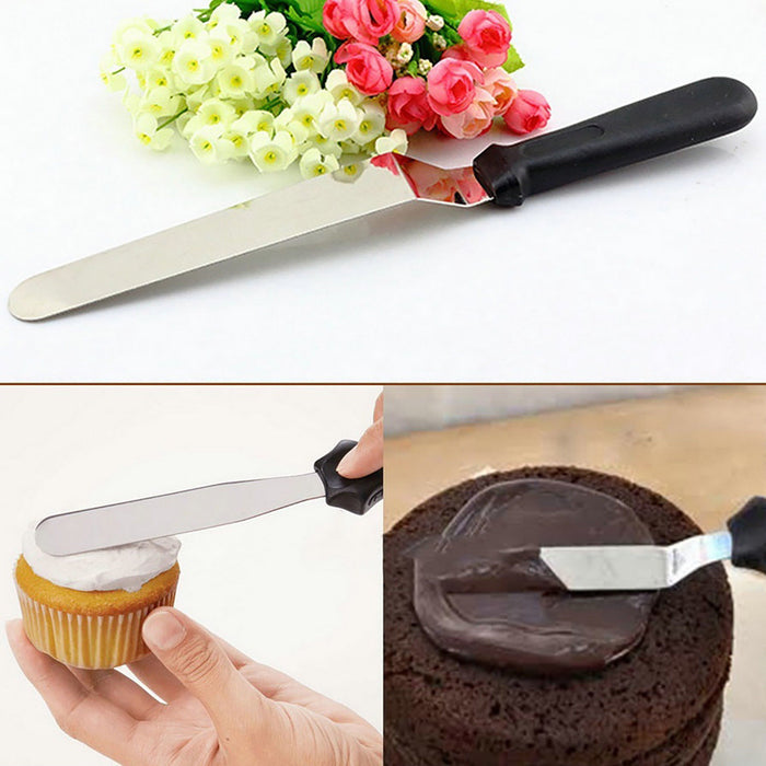 Comfortable Plastic Handled Spatula Set