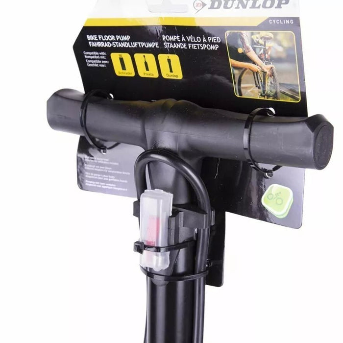 Dunlop 12 Bar Floor Air Pump for Cycles and Inflatables