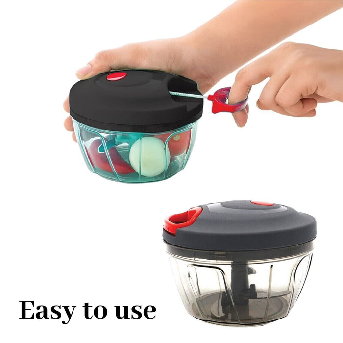 Easy-to-Assemble Manual Food Processor for Kitchen