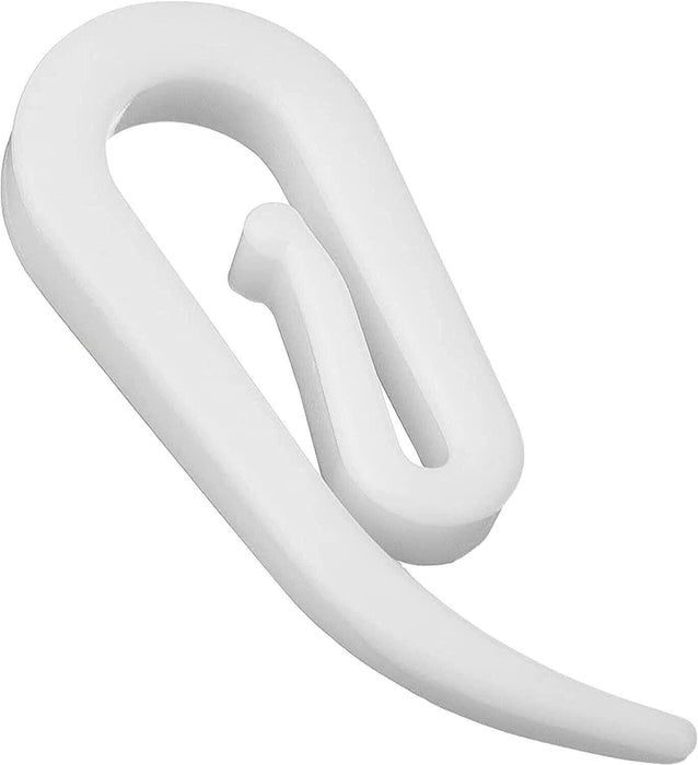 Durable and solid plastic curtain hooks suitable for various curtain weights