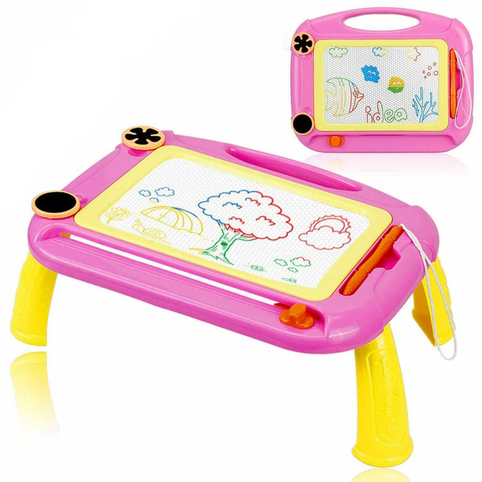 Educational magnetic doodle toy with erasable board for creativity