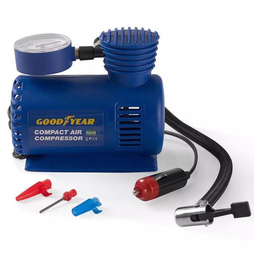 GOOD YEAR 12V Air Compressor for Car Tyres, Compact Design