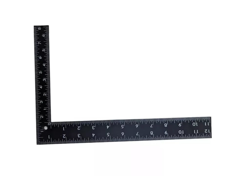 MAXPERKX Framing Rafter Steel Carpenter Measuring Square, 12x8