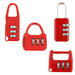 MAXPERKX 3-Digit Combination Padlock Set for Luggage, Locker, and Travel