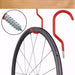 MAXPERKX Bike Hanging Hooks with Screw Storage for Wall and Ceiling