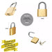 MAXPERKX Brass Padlock Set, 3x 20mm for Home or Locker Security