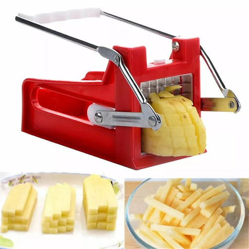 French Fries Cutter and Chopper by MAXPERKX with Steel Blades