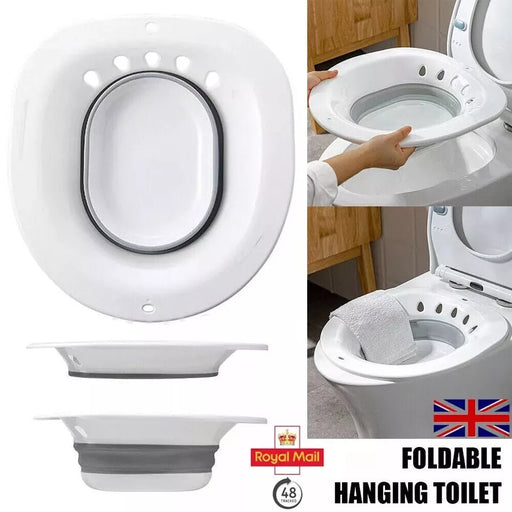 MAXPERKX Foldable Bidet Basin, Portable Sitz Bath Bowl