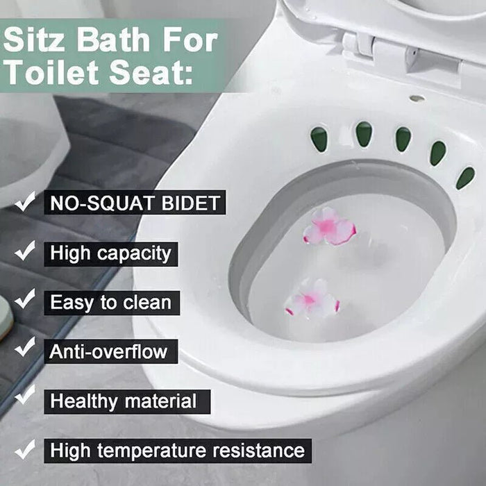 Sitz Bath, Bidet, Foldable Commode for Elderly by MAXPERKX