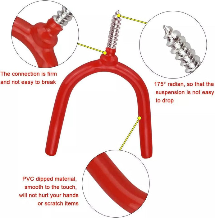 MAXPERKX Garage and Shed Tool Hanging Hooks, Tool Holder