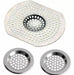 MAXPERKX 3pcs Sink Bath Drain Plug Strainer, Hair Trap for Kitchen and Bathroom