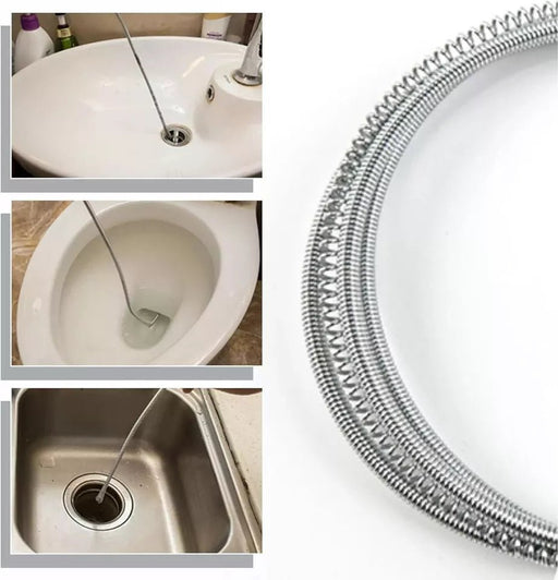 MAXPERKX Sink Unblocker with Flexible Drain Cleaning Rod