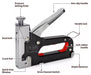 MAXPERKX Staple Gun for Upholstery, Wood, and Fabric, Includes 1000 Staples