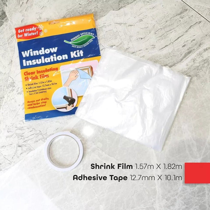 MAXPERKX Window Insulation Kit, Double Glazing Shrink Film and Draught Excluder