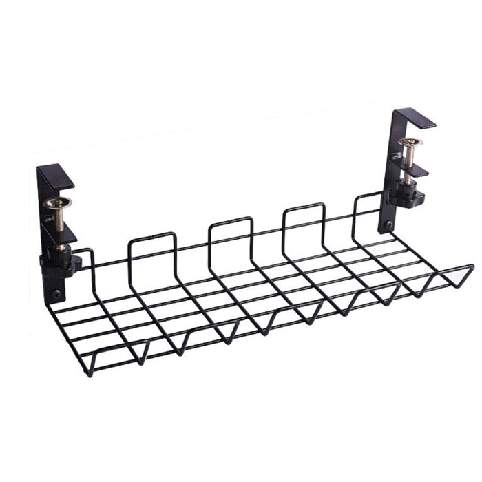 No-drill surface mounted cable management tray design