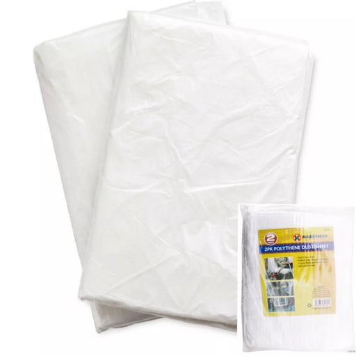 Polythene Dust Sheets Protector Cover, Plastic Decorators Painting Furniture