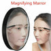 Portable pocket-size magnifying mirror for makeup and tweezing