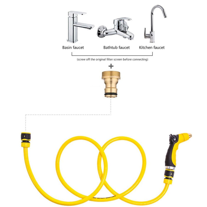 Prevent Leaks with Rubber Ring - Hose Adaptor - Tap Connector