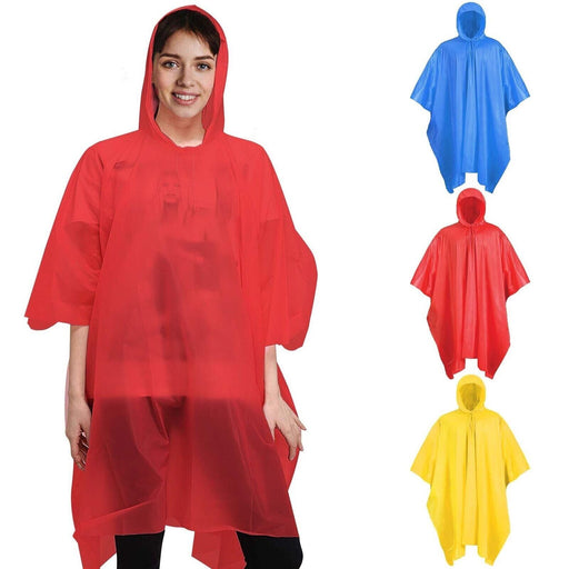  Image showing a person wearing the rain poncho while enjoying outdoor adventures