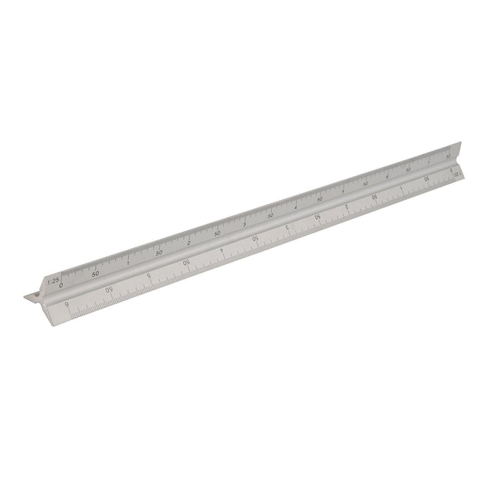  Triangular ruler with safe cutting and scoring capabilities for materials