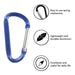 Silver spring-loaded carabiner attachment for secure connections