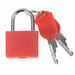 Colorful small brass padlock set