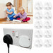 Child safety socket protector for UK 3-pin sockets