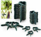 Sturdy plant clamps with plastic and metal construction for durability