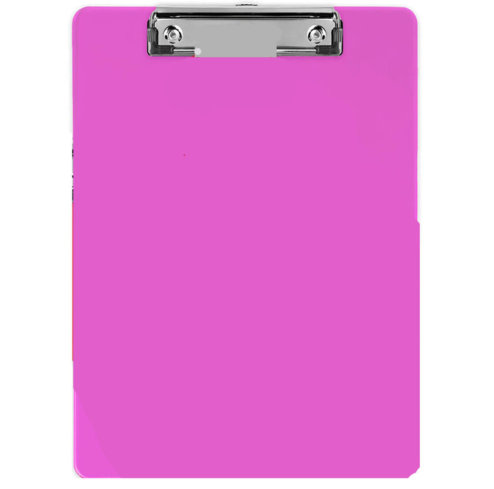 Transparent blue clipboard for holding A4 paper documents