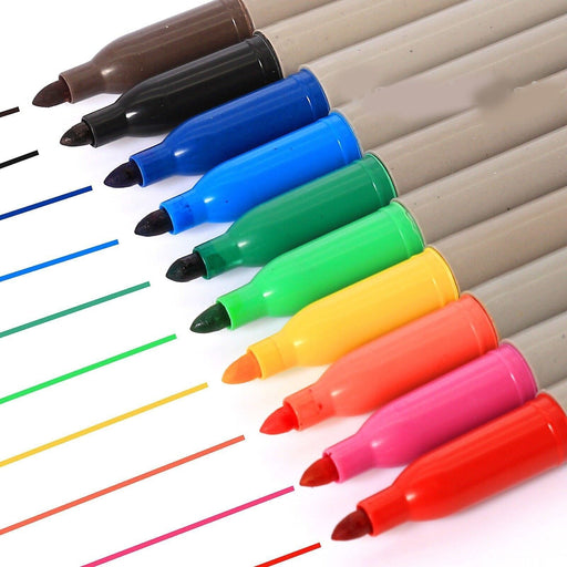 10pcs marker pen set with bullet tip