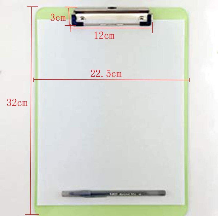 A4 size clipboard folder with ruler function on the side