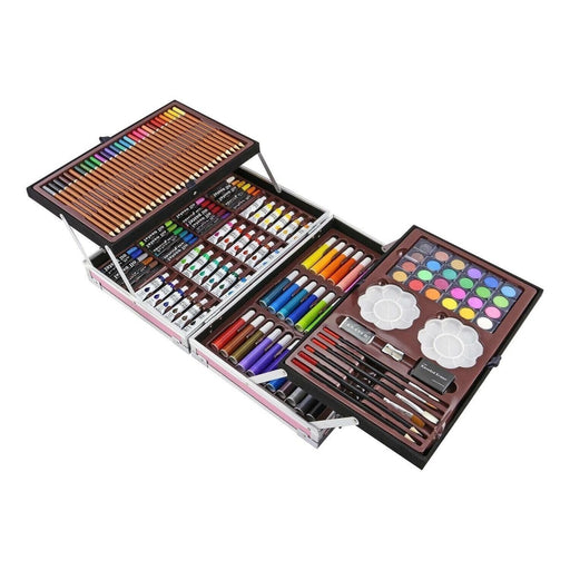 APXB 145pcs Children Adults Artists Aluminium Art Case Colouring Pencils Painting Set - Image 2