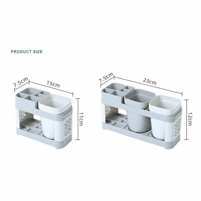  Visual of the compact bathroom storage rack, measuring approximately 23x7x12cm (9.06x2.76x4.72 inches)