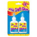 2pcs 40ml PVA Glue Bottles - Craft Adhesive for Paper, Cardboard, Wood, Fabric, DIY - Apex Bargains