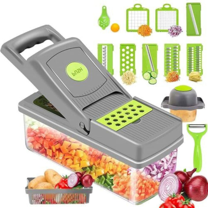 15 in 1 Kitchen Food Vegetable Slicer Salad Fruit Peeler Cutter Dicer Chopper - Image 2