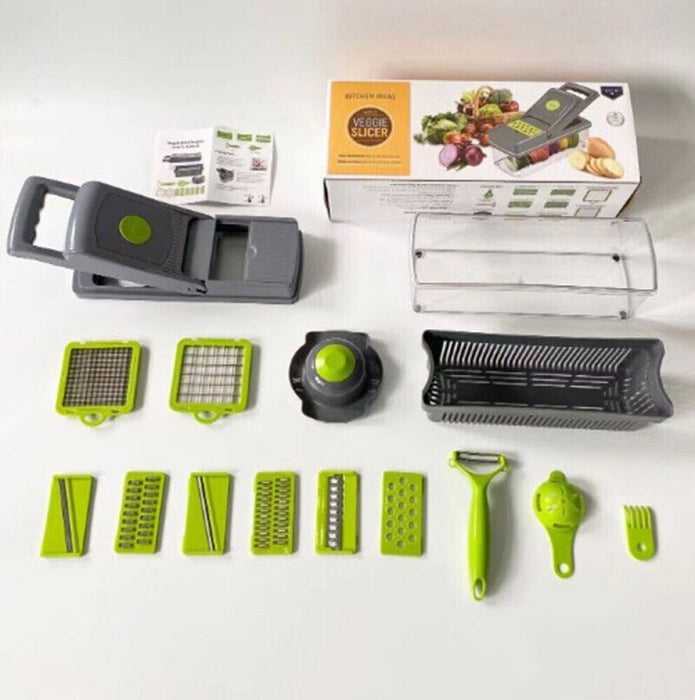 15 in 1 Kitchen Food Vegetable Slicer Salad Fruit Peeler Cutter Dicer Chopper - Image 11