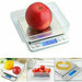 LCD display on electronic digital weighing scale