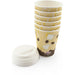 MAXPERKX 8oz Ripple Cups With Lids Paper Disposable Cup for Tea, Coffee, Hot Drinks - Set of 8pcs