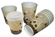 MAXPERKX 8oz Ripple Cups With Lids Paper Disposable Cup for Tea, Coffee, Hot Drinks - Set of 8pcs