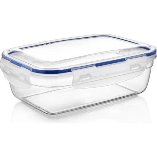 MAXPERKX 3pcs Rectangular Leakproof Food Storage Containers Clip Lock Seal 500/900/1500ml Set